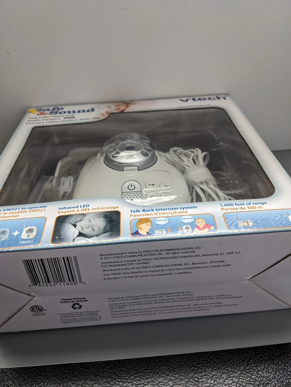 Vtech Safe And Sound VM301 Add On Camera Complete In Box Tested - Picture 5 of 5